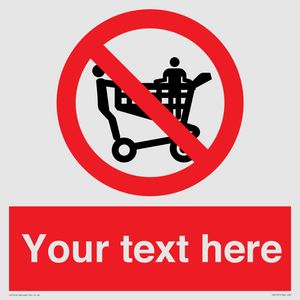 Custom No Climbing on Trolley Sign